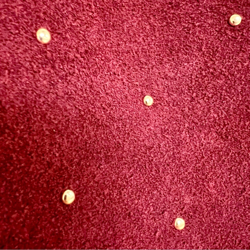 Studded Suede Bucket Bag with Chain Strap - Picture 12 of 15